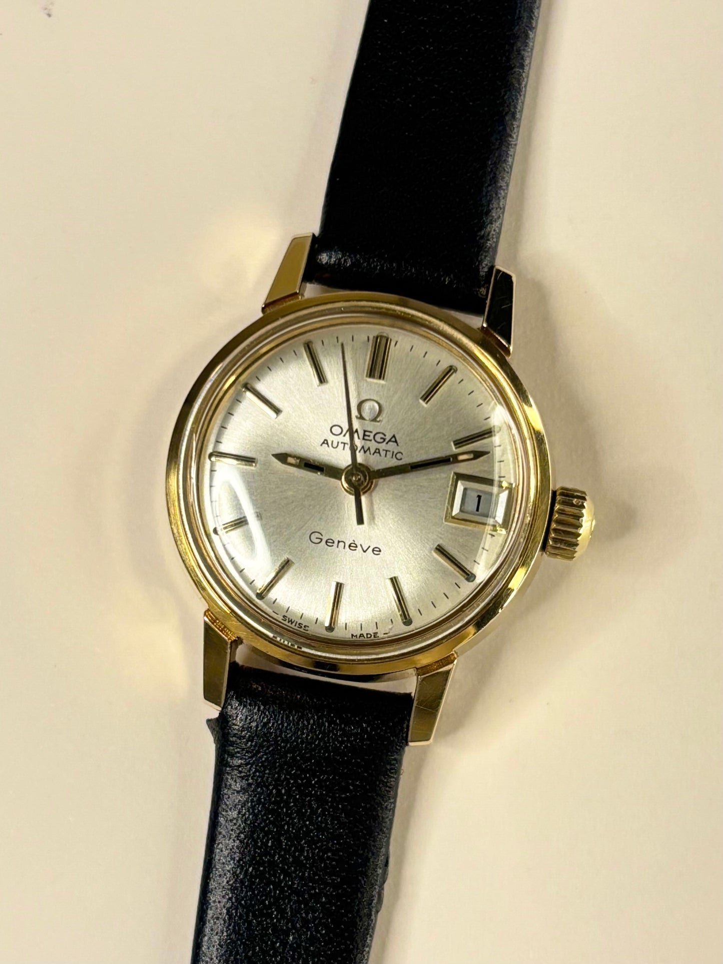 OMEGA Geneve Vintage 1970’s Automatic Date Gold Watch - 566.002