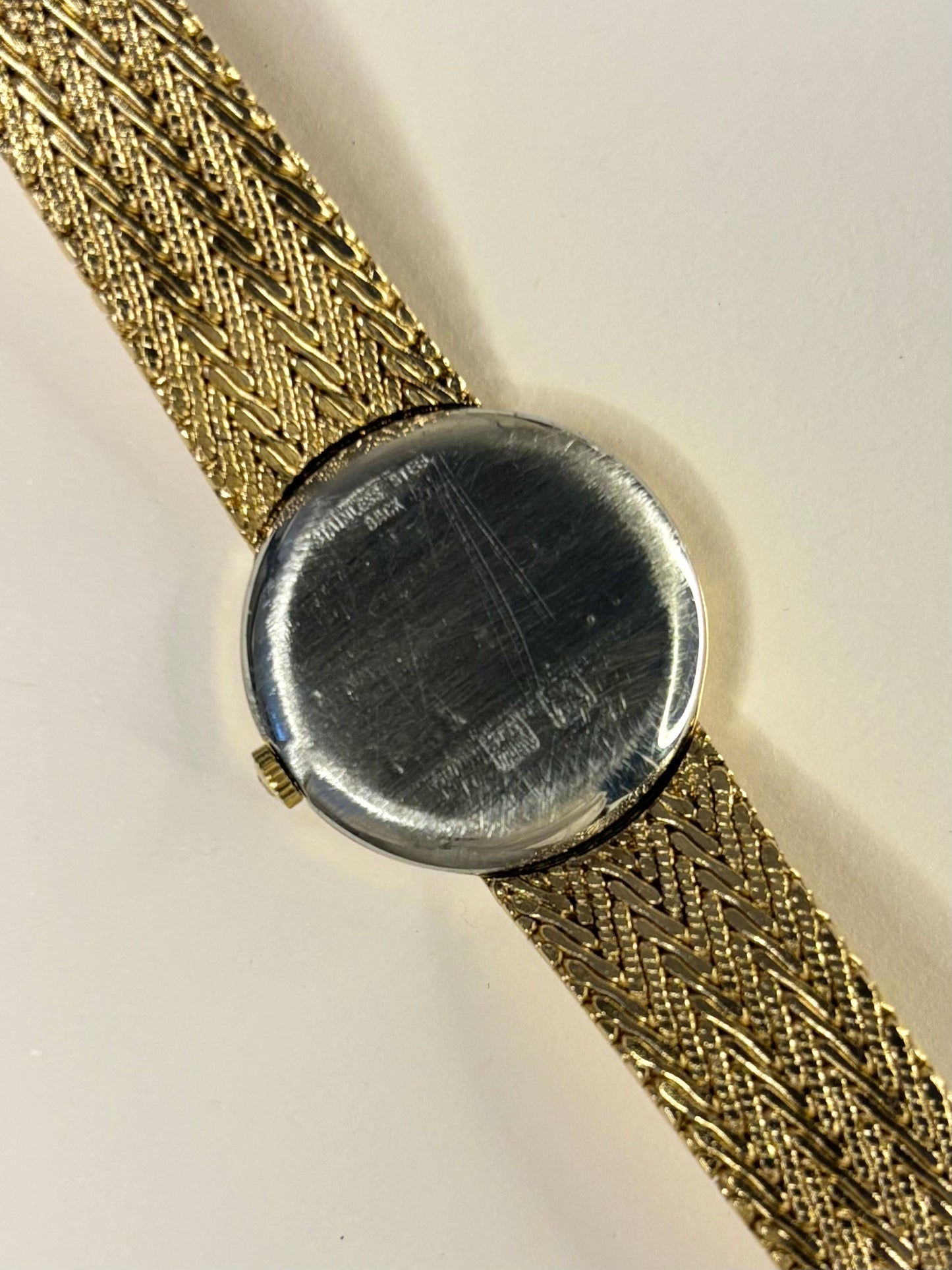 Longines vintage ladies gold-plated watch, quartz movement L961.2, with repaired presentation box