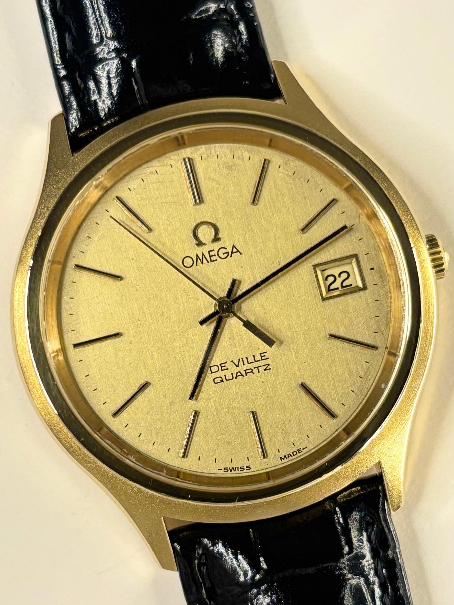 OMEGA De Ville Vintage 1970’s Men’s Date Gold Dress Watch - 192.0033