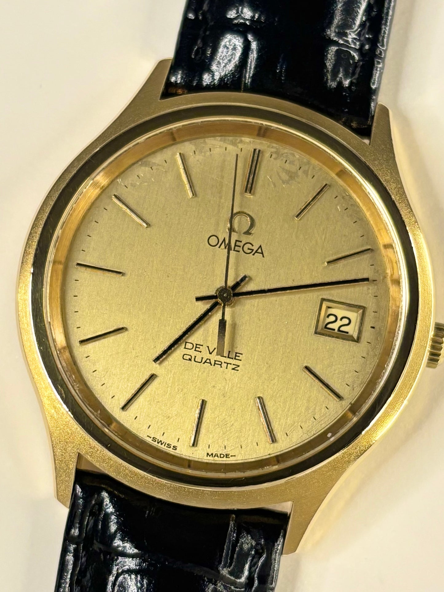 OMEGA De Ville Vintage 1970’s Men’s Date Gold Dress Watch - 192.0033