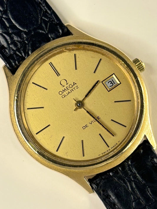 Omega De Ville 1970s vintage men’s timepiece quartz Cal. 1325 movement
