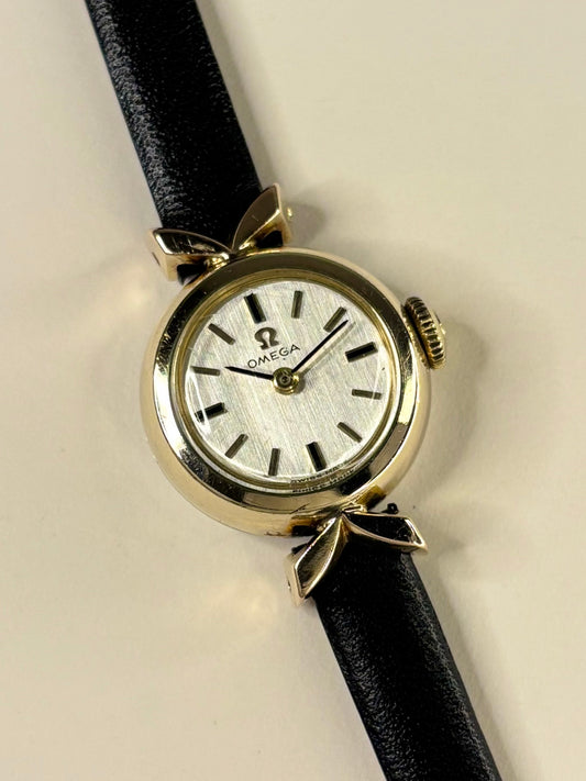 Vintage Omega ladies Ref. 1973 gold plated 1970s timekeeper showcasing elegant Swiss watch design
