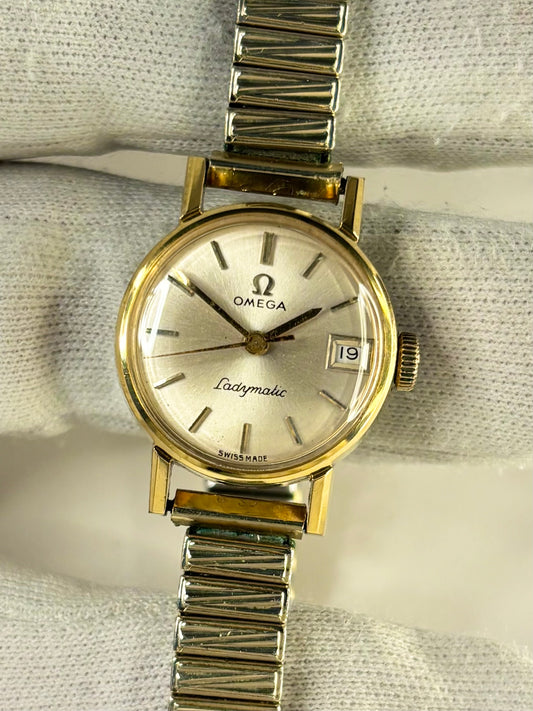 OMEGA Ladymatic Vintage 1960’s Ladies Automatic Date Gold Watch