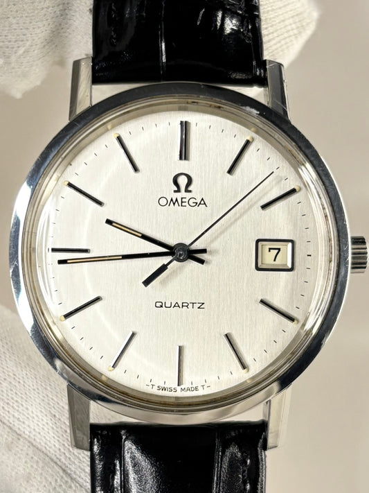 OMEGA Vintage 1970’s Men’s Date Silver Dress Watch - 196.0160