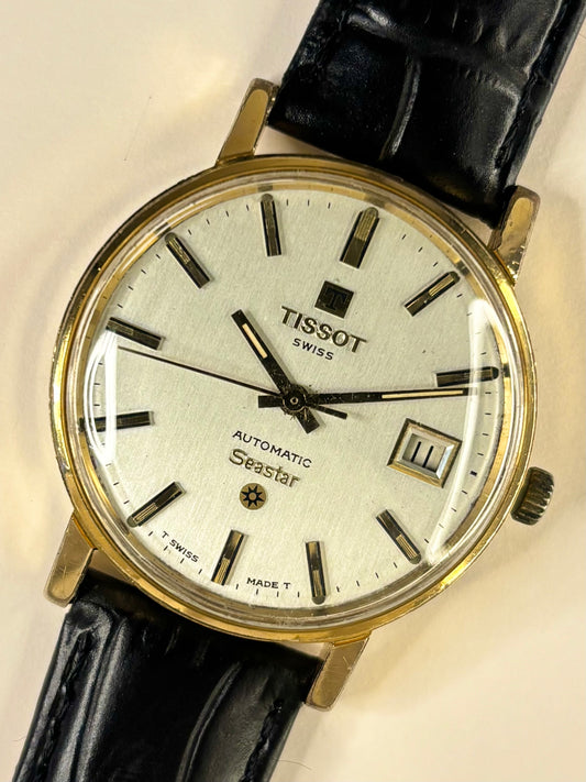 TISSOT Seastar Vintage 1970’s Men’s Automatic Date Gold Dress Watch