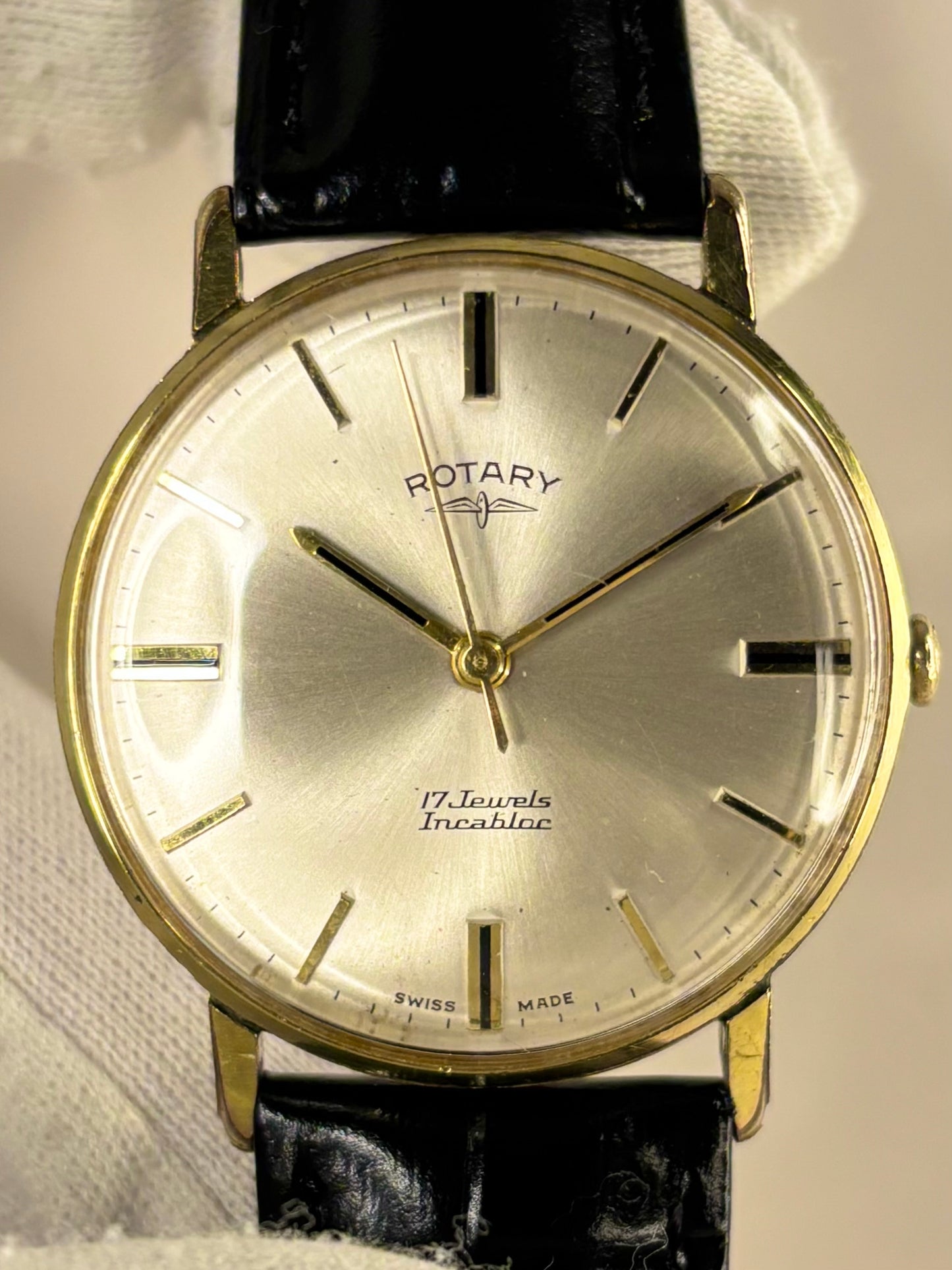 Rotary Vintage 1960’s Men’s Manual Sunburst Dial Gold Dress Watch
