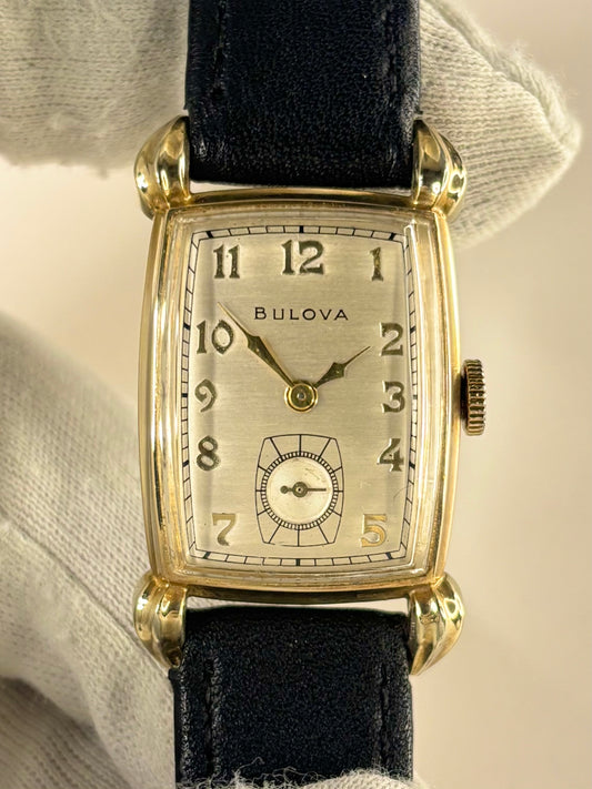 BULOVA Vintage 1950’s Men’s Manual Gold Tank Dress Watch