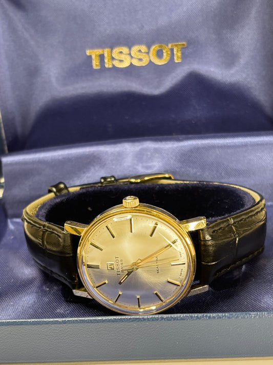 TISSOT Seastar *+BOX* Vintage 1970’s Men’s Manual Gold Dress Watch - 41520