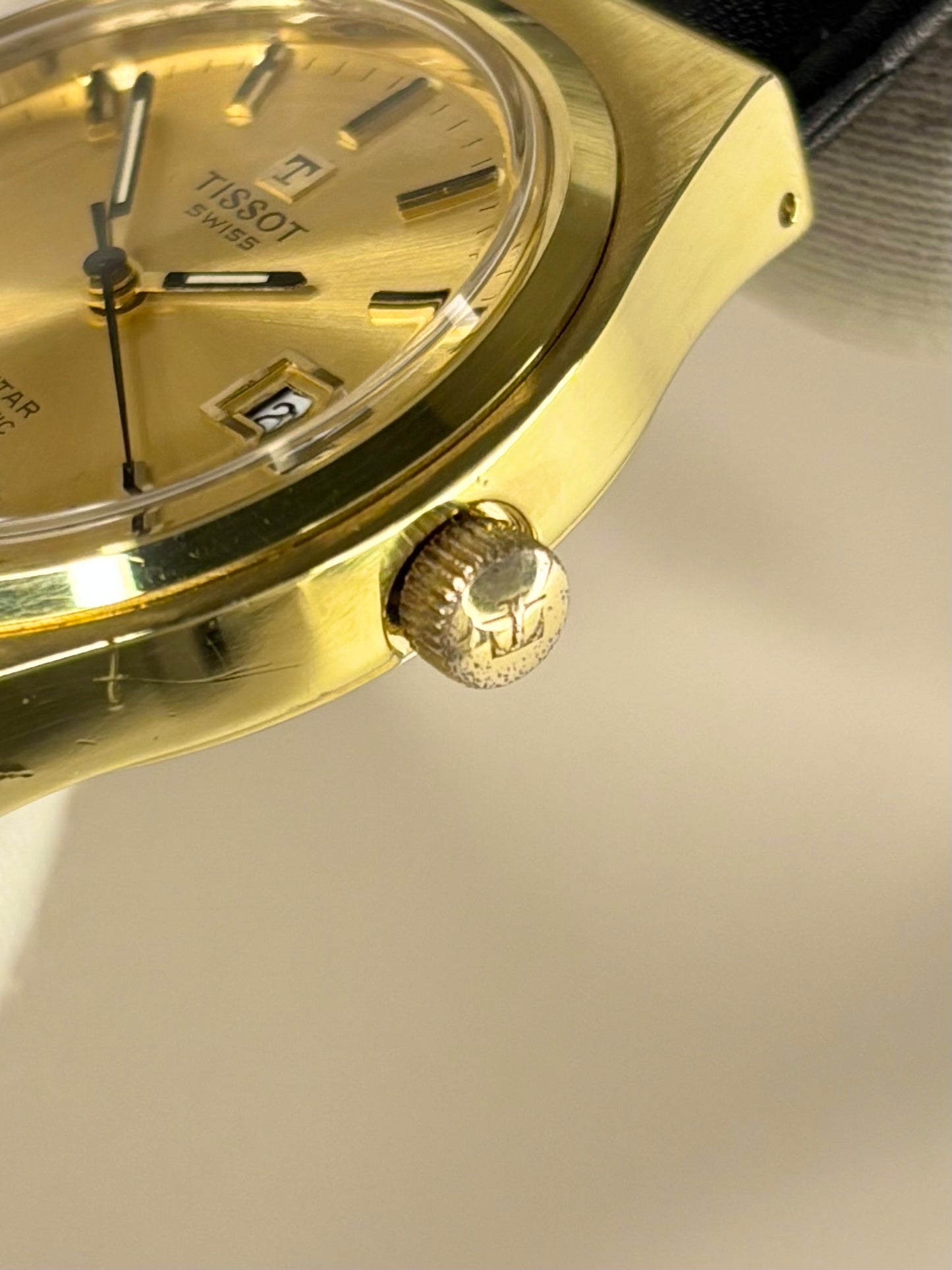 TISSOT Seastar Vintage 1970’s *BOXED* Men’s Automatic Date Gold Dress Watch - 2481