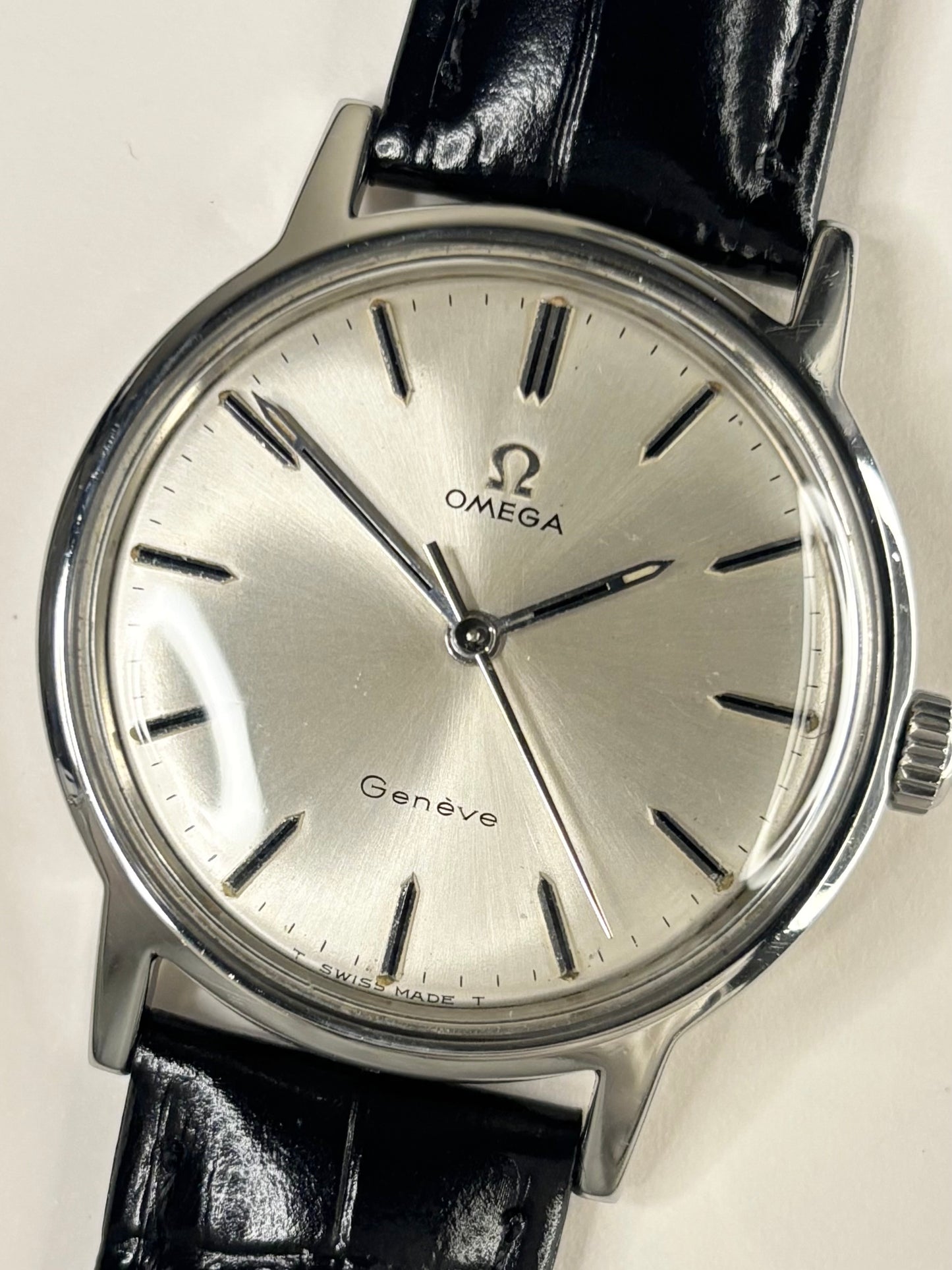 Omega Genève ref. 166.0169 vintage men’s dress watch with manual calibre 601, 38mm case