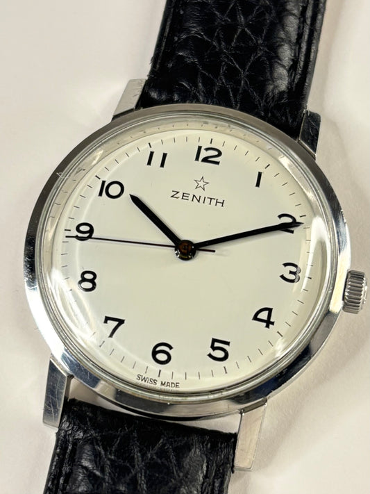 Zenith Vintage 1960’s Men’s Manual Silver Dress Watch - 2542