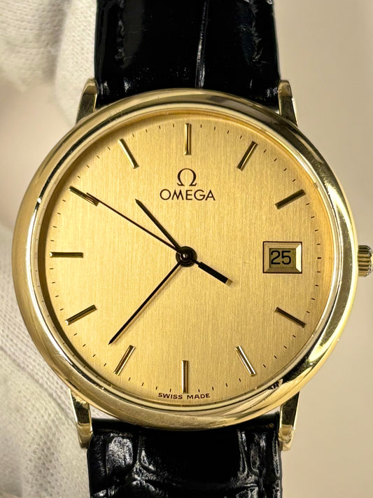 omega de ville watch ref. 196.0312 with calibre 1430 quartz movement