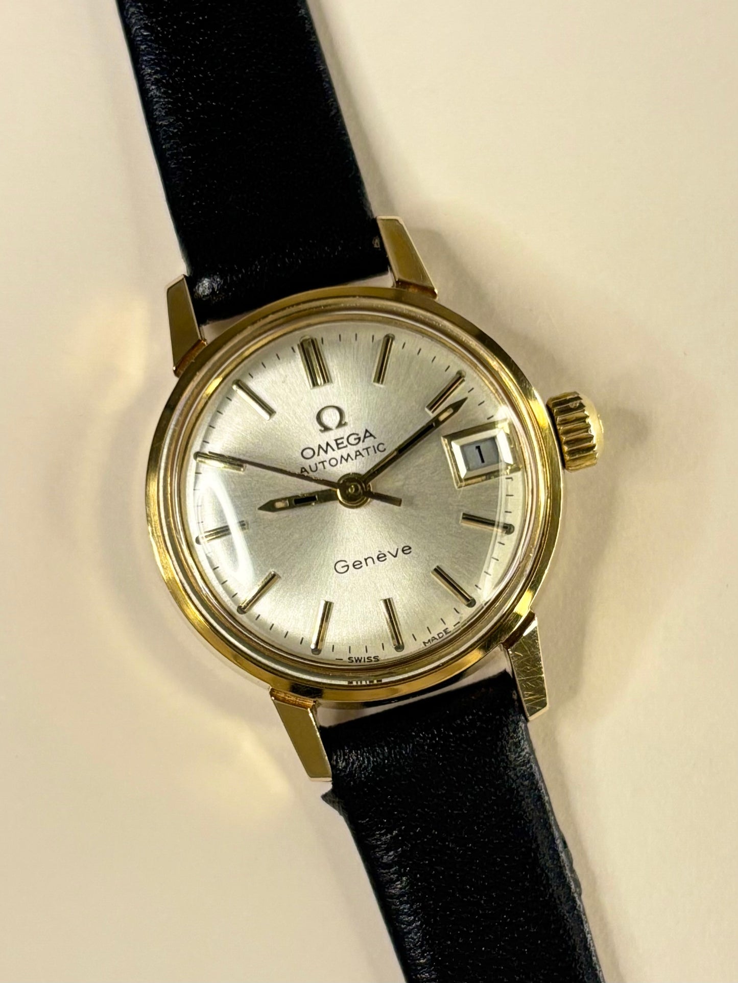 OMEGA Geneve Vintage 1970’s Automatic Date Gold Watch - 566.002