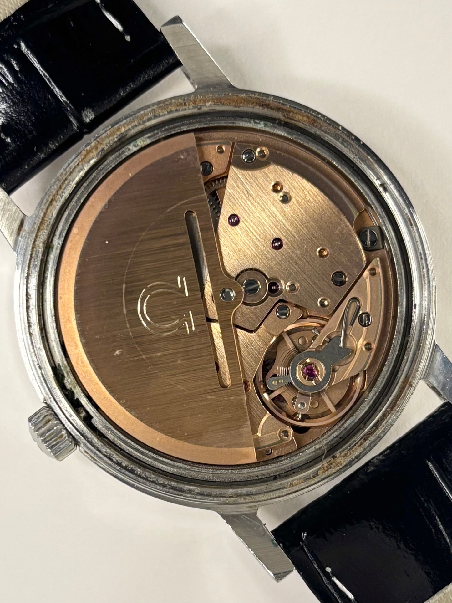 Omega Genève ref. 166.0163 vintage men’s dress watch with cal. 1012 automatic movement, 37mm case