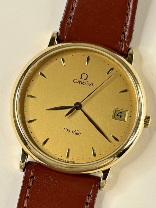 Omega De Ville 1989 vintage men’s timepiece quartz Cal. 1432 fine condition