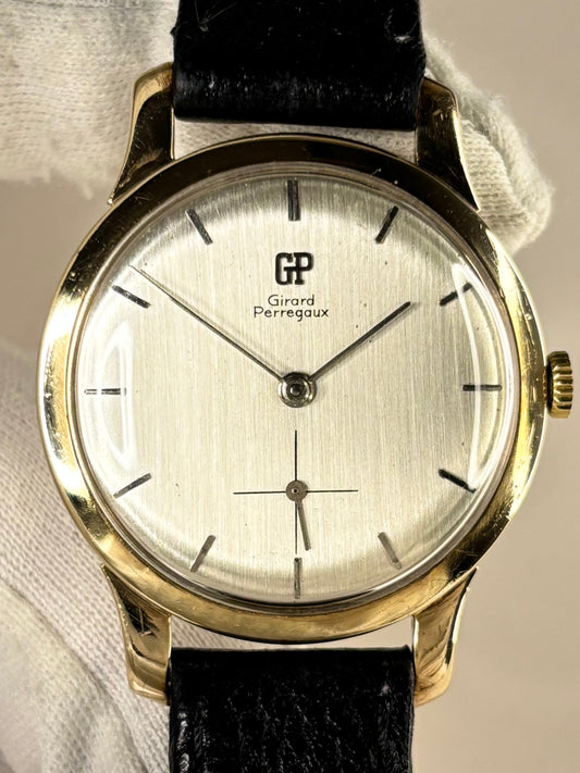 Vintage Girard Perregaux dress timepiece 1966 — manual wind mechanism, 33mm 9ct solid gold case refined classic