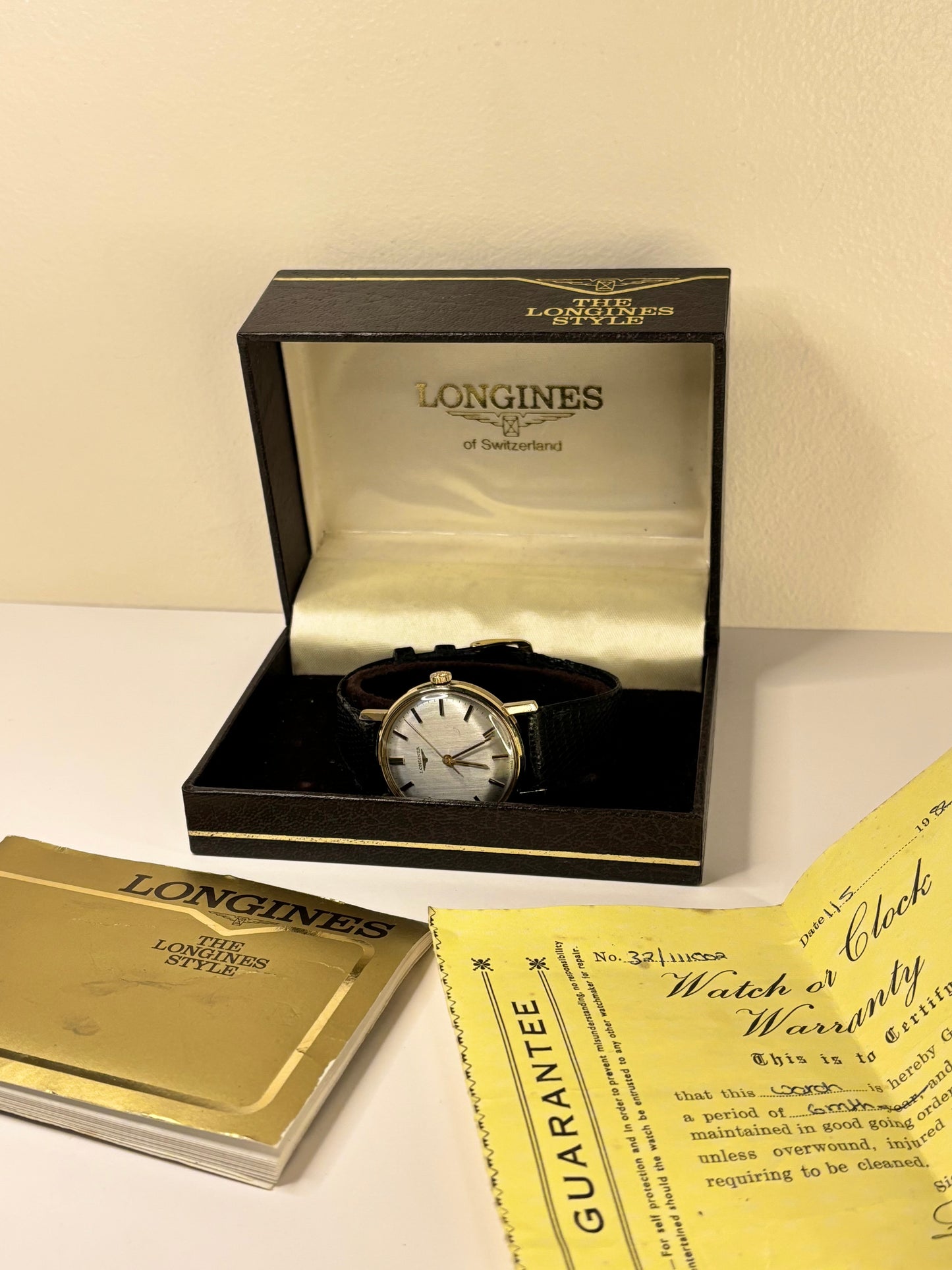 Longines 1977 vintage men’s timepiece superb condition with box and papers