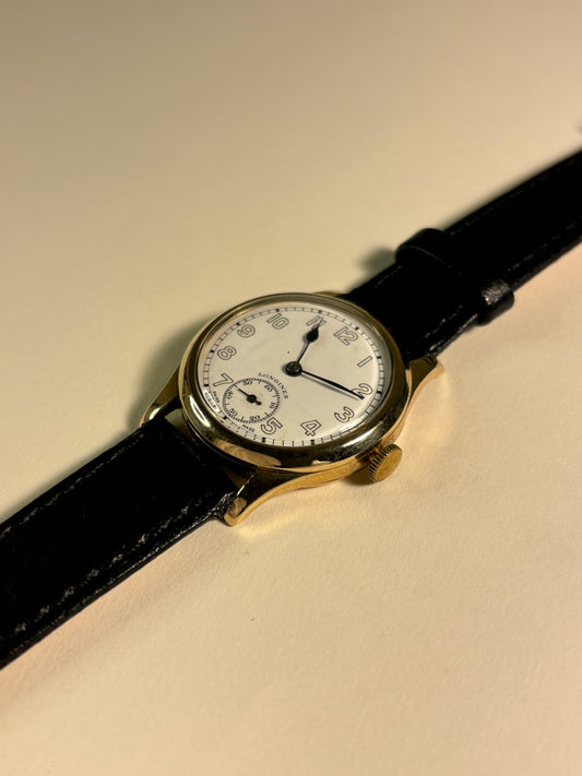 Longines 9ct Solid Gold 1940’s Sub-Seconds Manual Watch 10.68