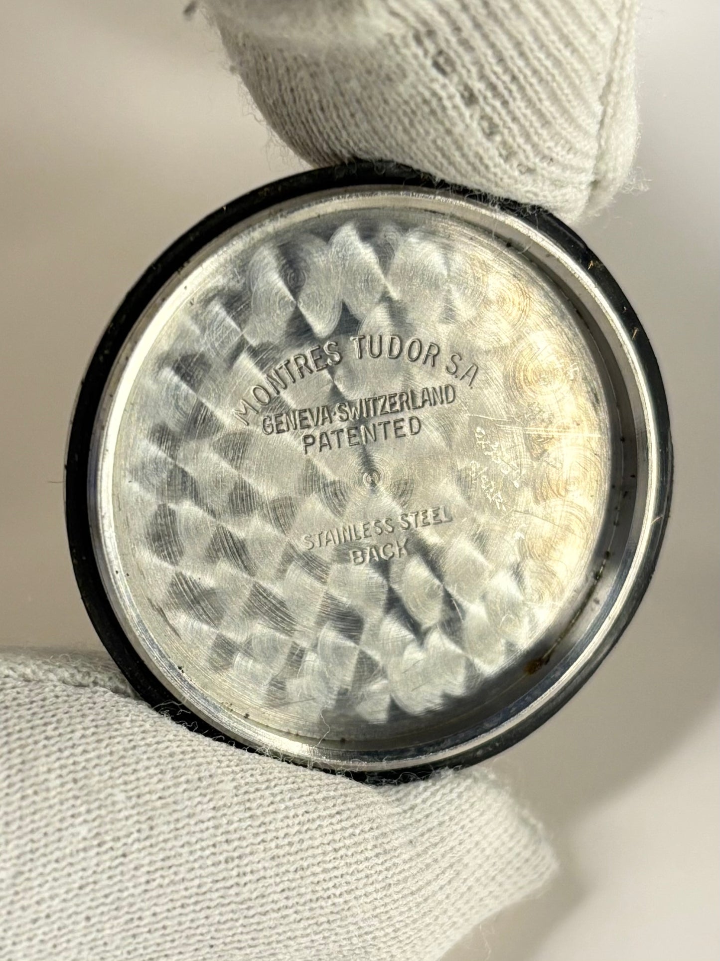 TUDOR OysterDate *RARE* Honeycomb Dial Rose Gold Vintage 1950’s Manual Men’s Dress Watch - 7919