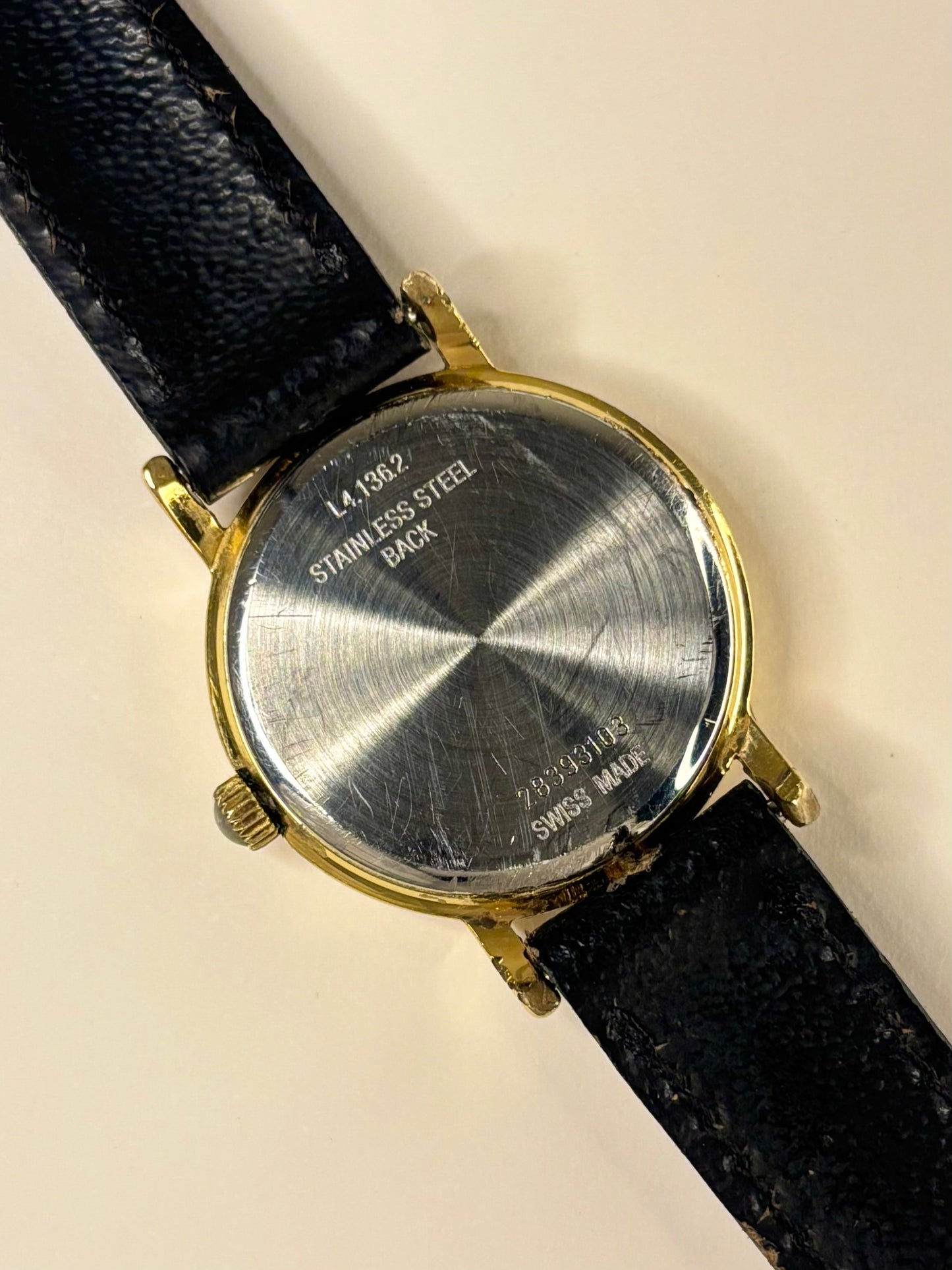 Longines Ladies Vintage 1980’s Quartz Date Gold Dress Watch - L4.136.2