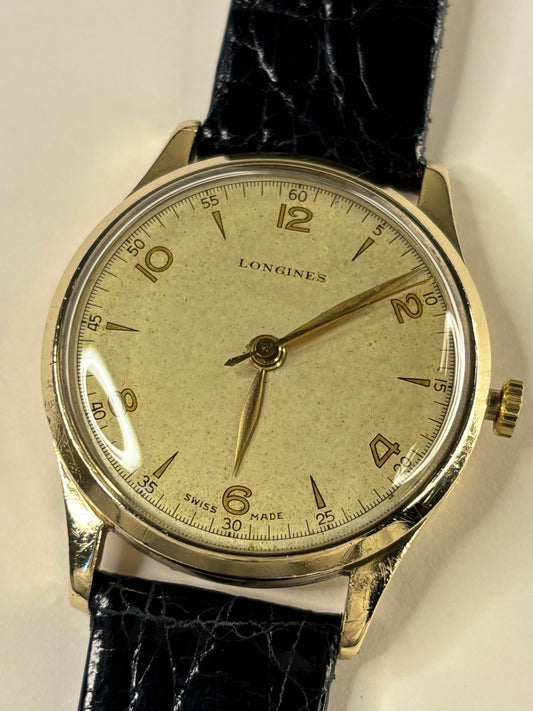 Longines 9ct Gold Vintage 1950’s Men’s Manual Watch - 12.68 ZS
