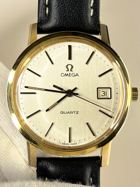 OMEGA Vintage 1970’s Men’s Date Gold Dress Watch - 196.0160