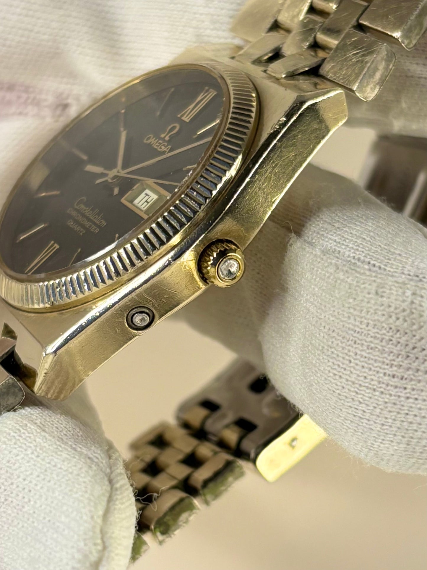 OMEGA Constellation 10K Gold Filled *RARE* Vintage 1970’s Men’s Day Date Watch - 198.0118