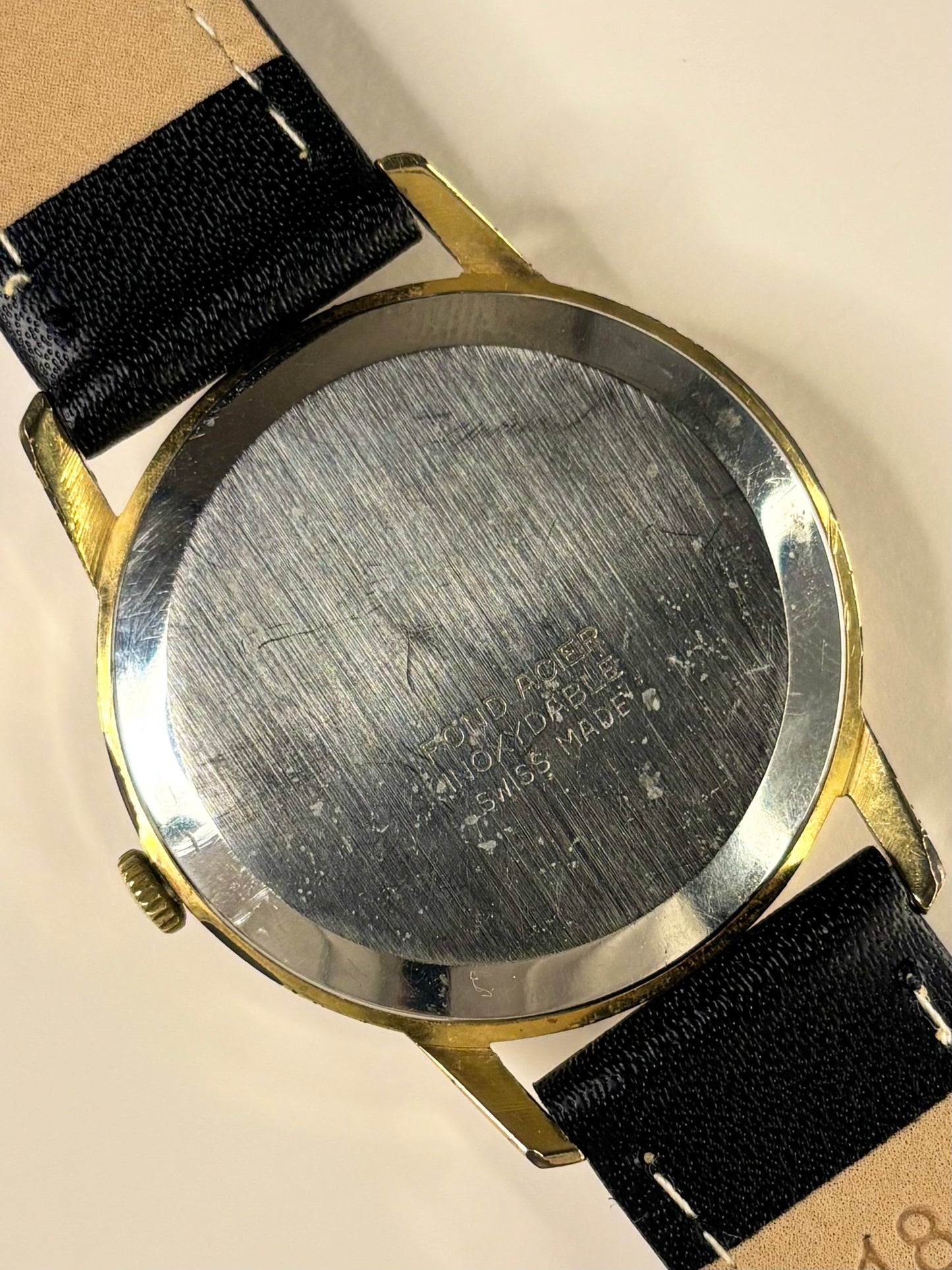 J W BENSON Vintage 1960’s Men’s Manual Sub-Seconds Gold Dress Watch
