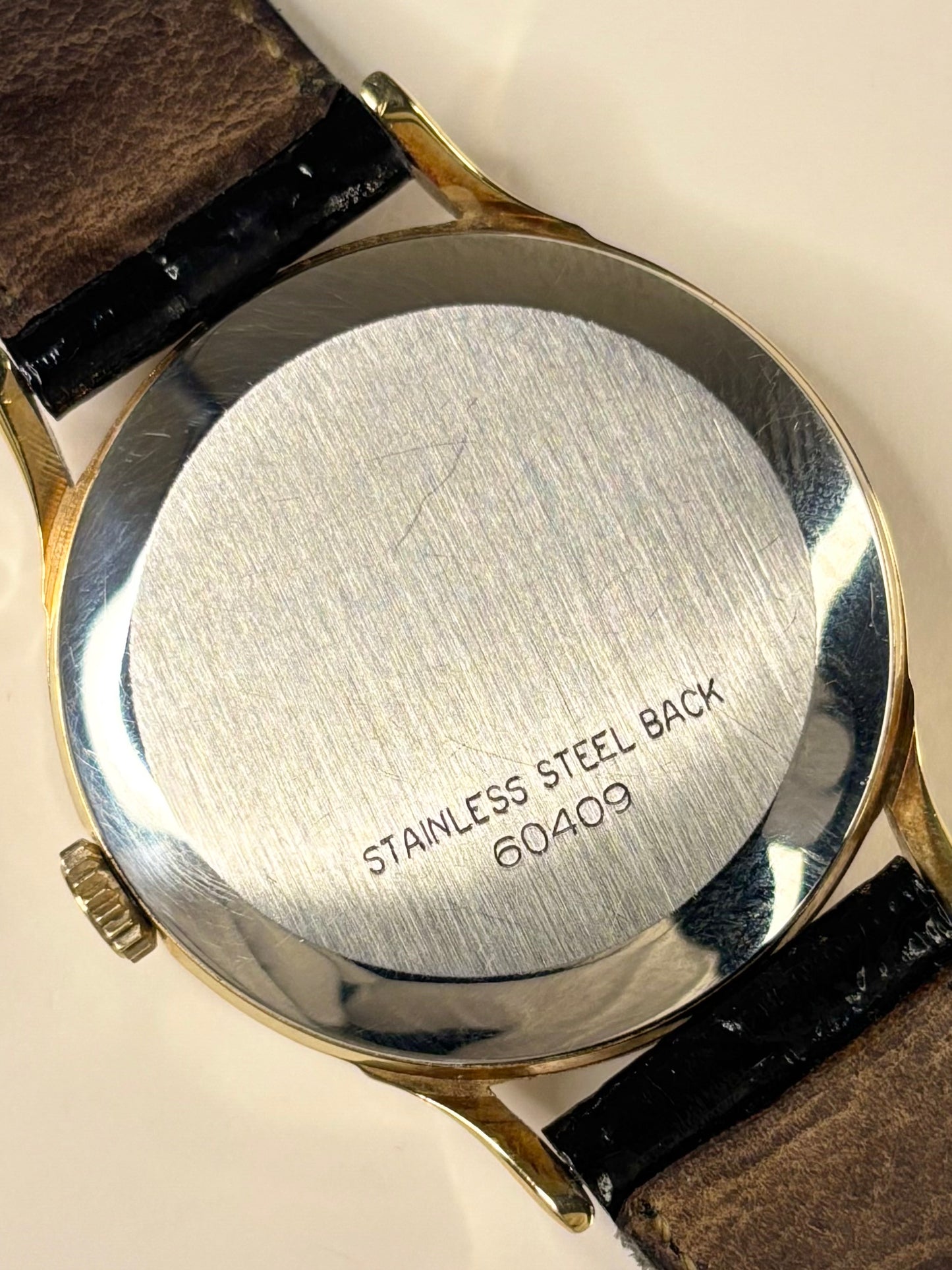 ROTARY Vintage 1960’s *BOX & PAPERS* Men’s Manual Gold Sub-Seconds Dress Watch