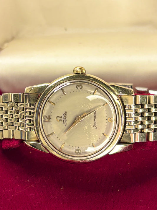 OMEGA Seamaster *+BOX* Vintage 1950's Men’s Automatic Gold Watch - 2846-3