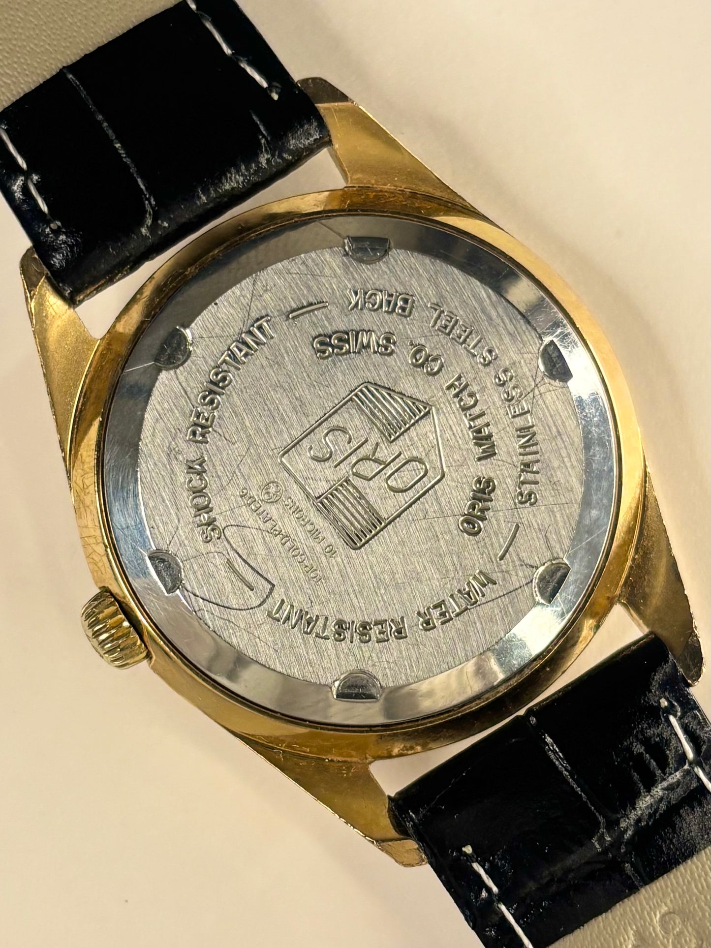 ORIS Super Vintage 1970’s Men’s Manual Date Gold Dress Watch