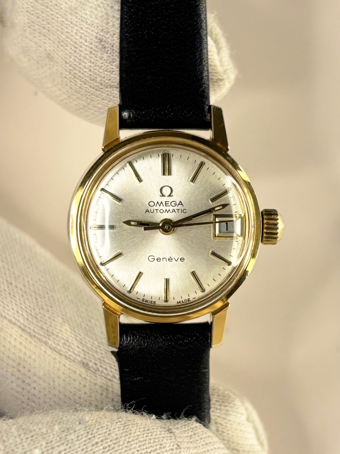 OMEGA Geneve Vintage 1970’s Automatic Date Gold Watch - 566.002