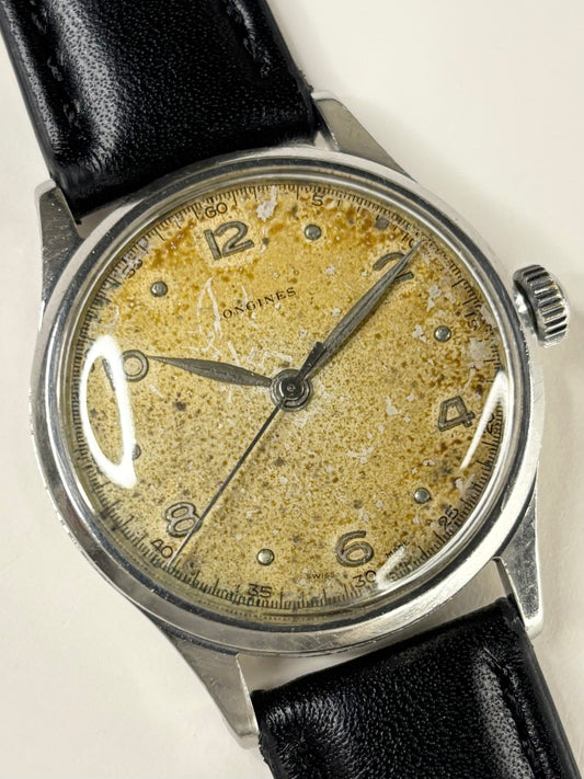 LONGINES ‘Pilots’ Vintage 1950’s Men’s Manual Silver Dress Watch