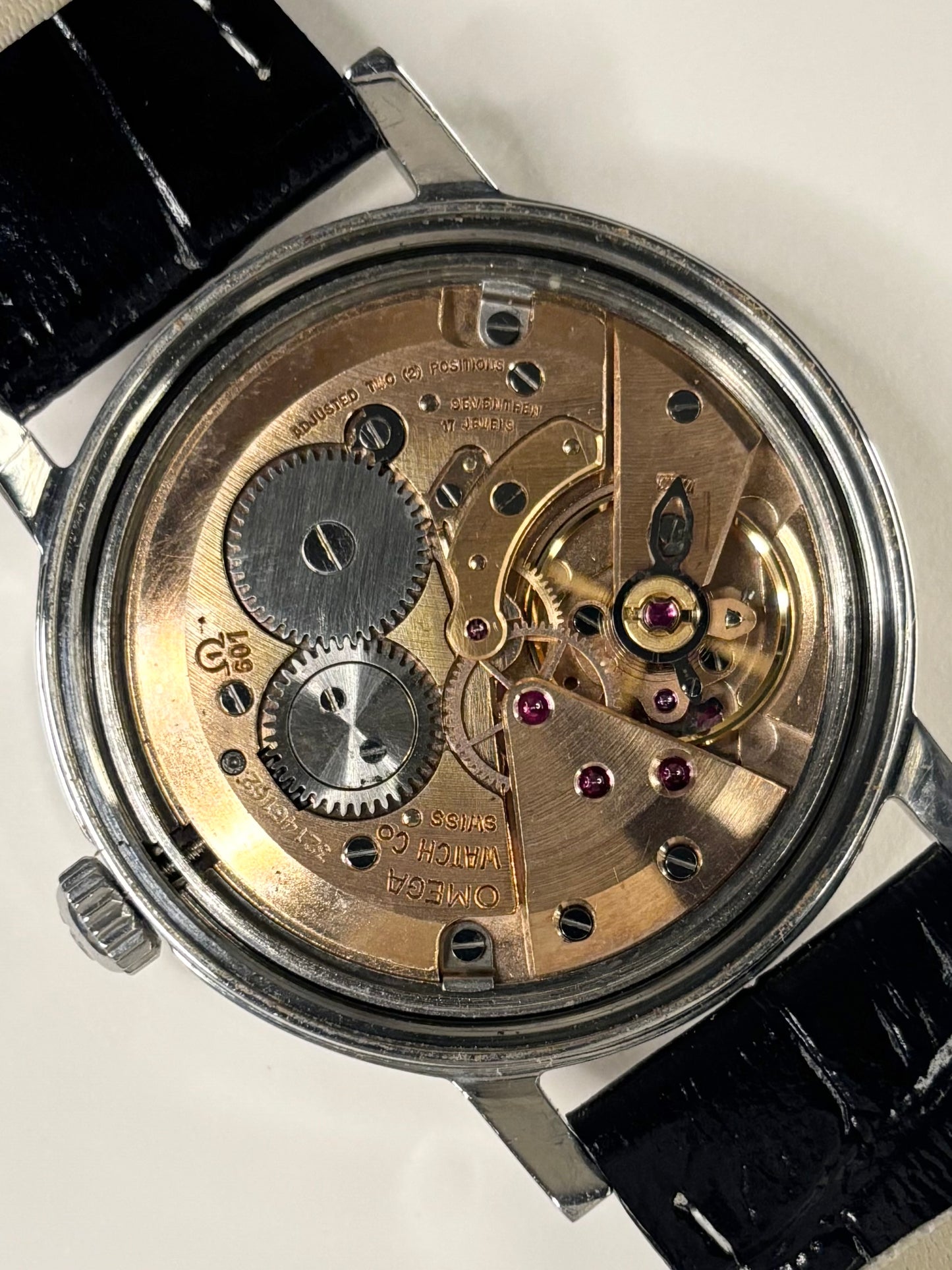 Omega Genève ref. 166.0169 vintage men’s dress watch with manual calibre 601, 38mm case