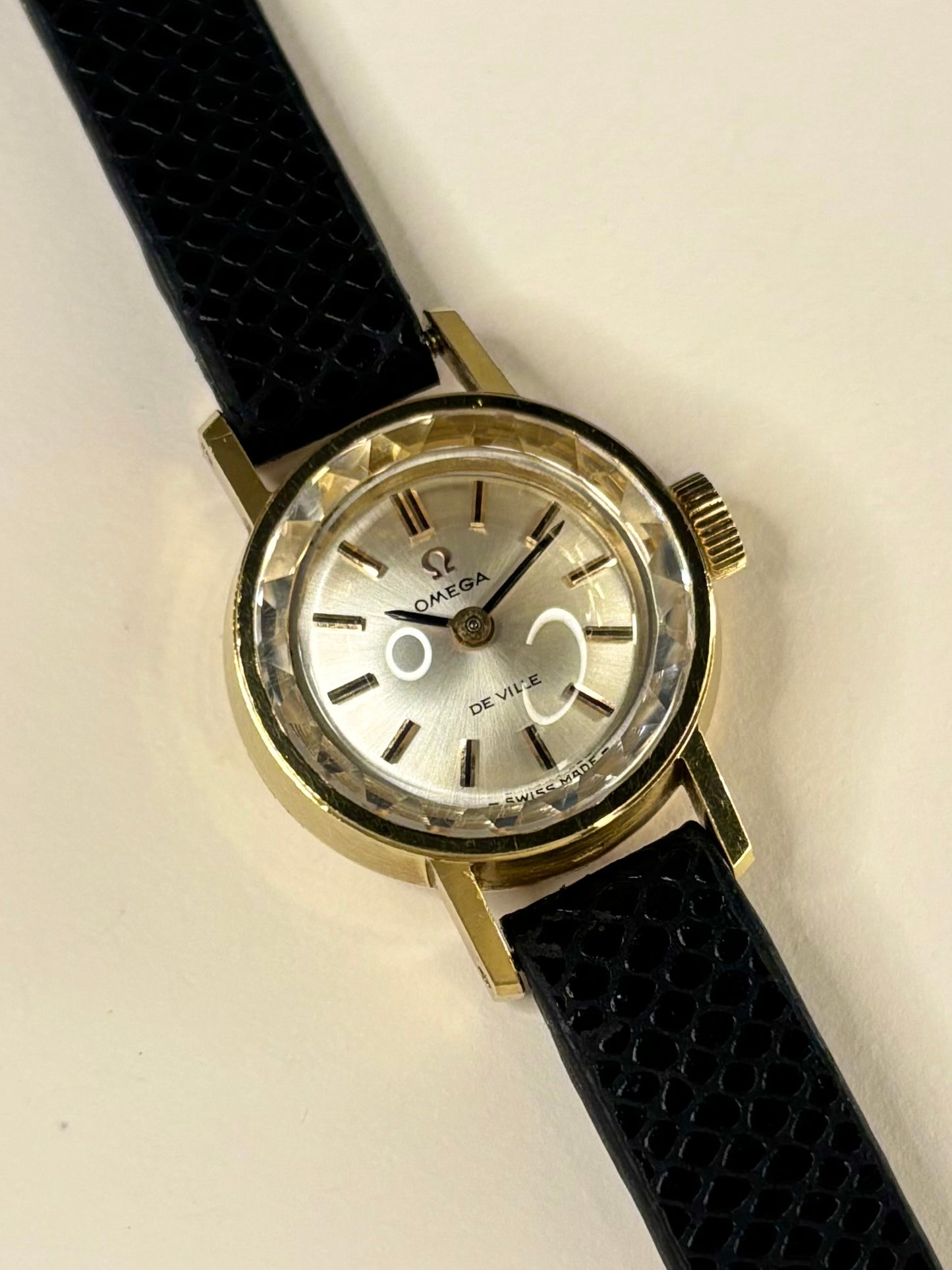 OMEGA De Ville 18ct Gold Ladies *+BOX&PAPERS* Vintage 1960’s Manual Cocktail Watch