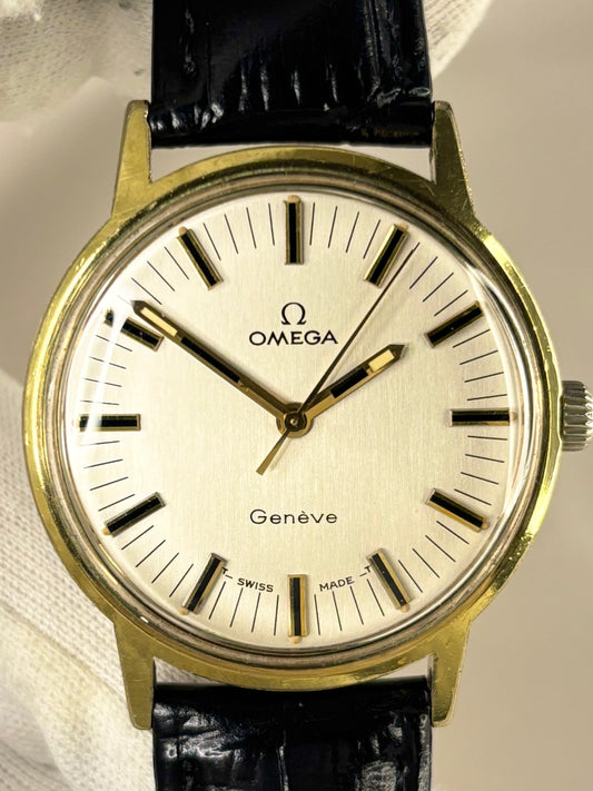 1973 Omega Genève manual wind men’s watch cal. 601, ref. 135.070, gold-plated case