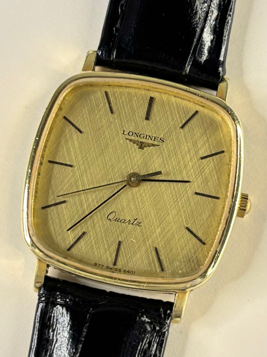 Longines 1980s vintage men’s timepiece Cal. L977.2 quartz movement