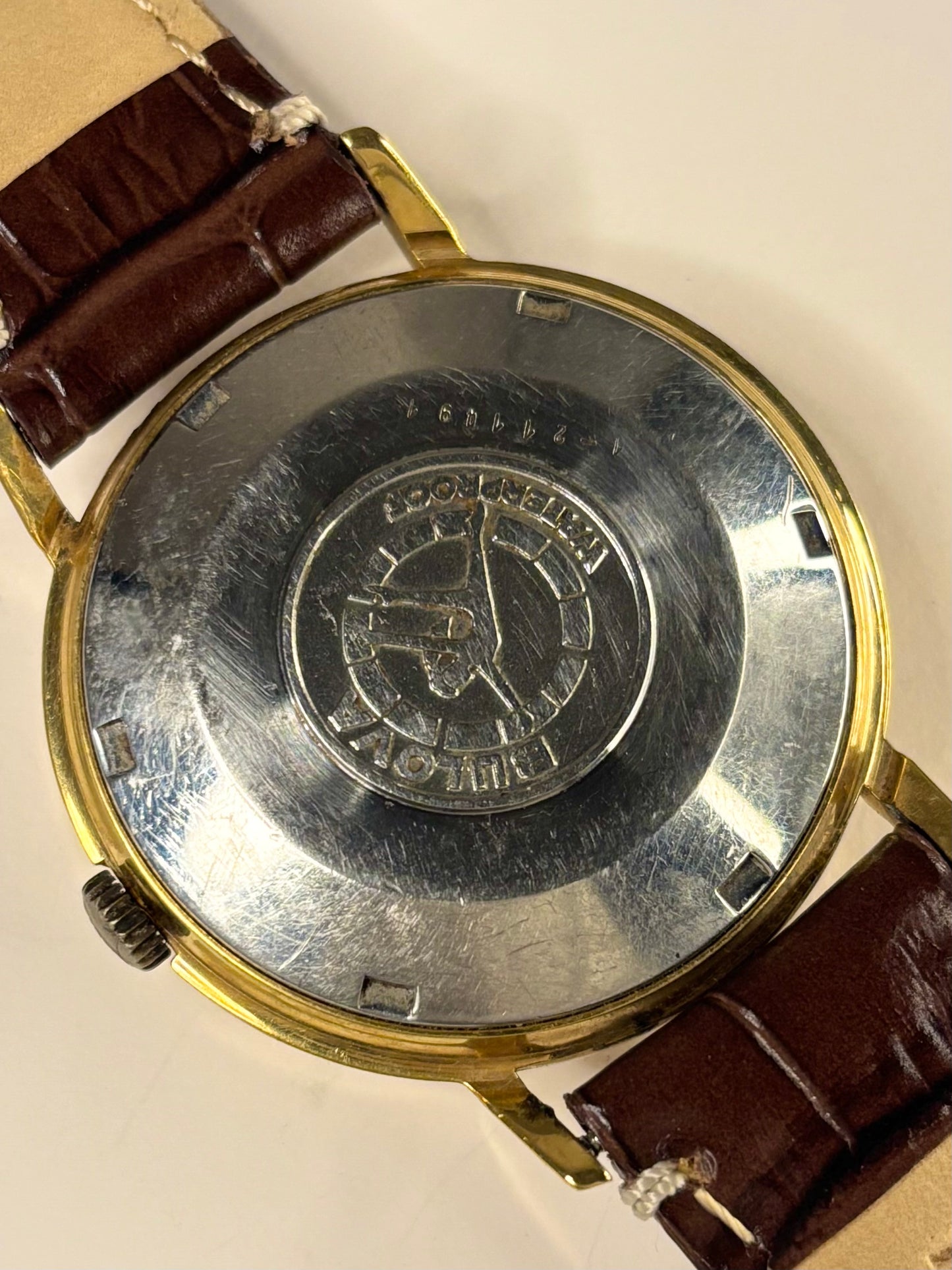 BULOVA Aerojet Vintage 1970’s Men’s Automatic Date Gold Dress Watch