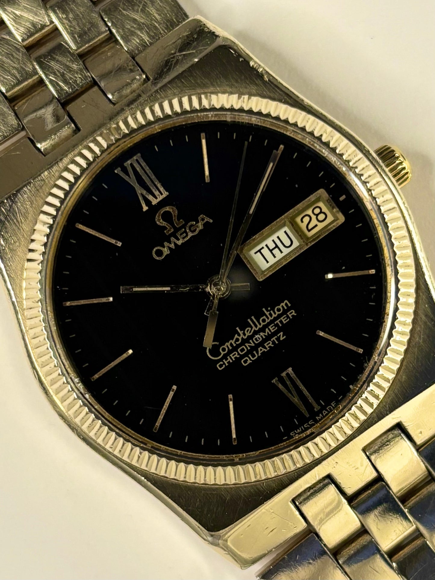 OMEGA Constellation 10K Gold Filled *RARE* Vintage 1970’s Men’s Day Date Watch - 198.0118