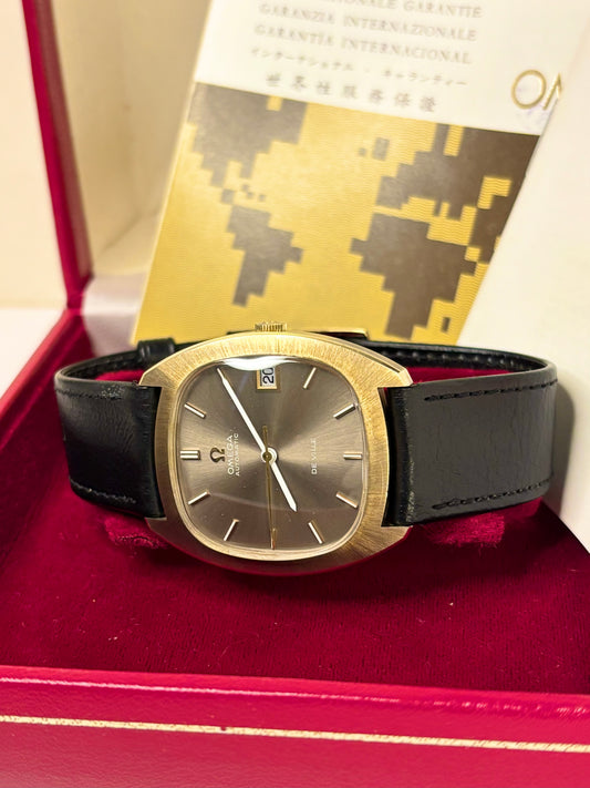 OMEGA De Ville 9ct Gold *FULL SET* Vintage 1970’s Men’s Automatic Dress Watch - 162.5045