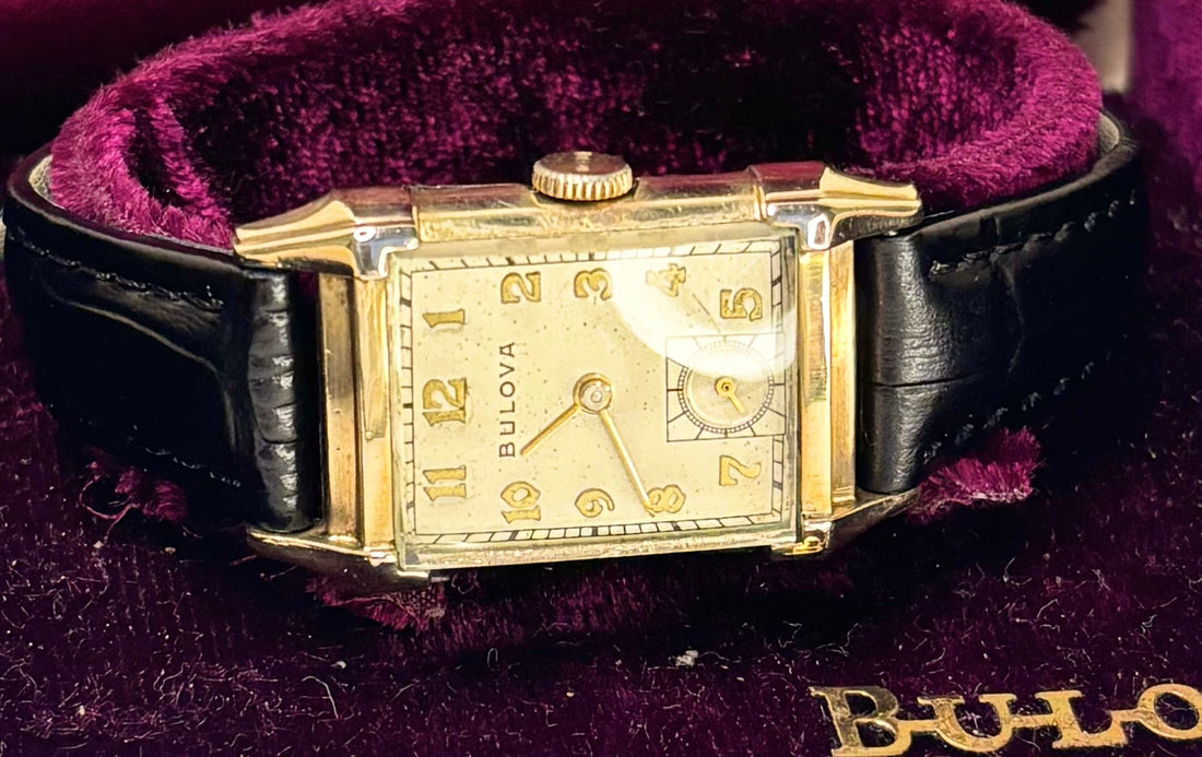 bulova 1950s vintage tank dress watch