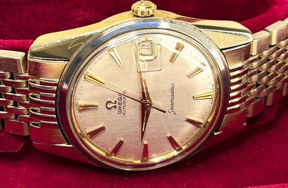 Omega Seamaster vintage 1960s mens Dress watch gold