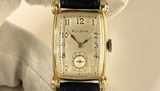 bulova 1950s sub seconds tank dress watch