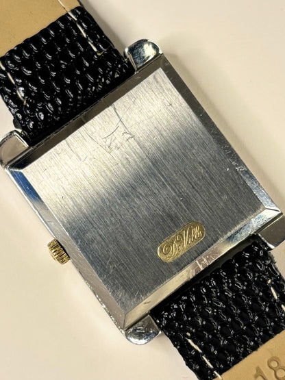 Omega De Ville Ref. 111.0136 Pave D’or timekeeper caseback view with hallmark details