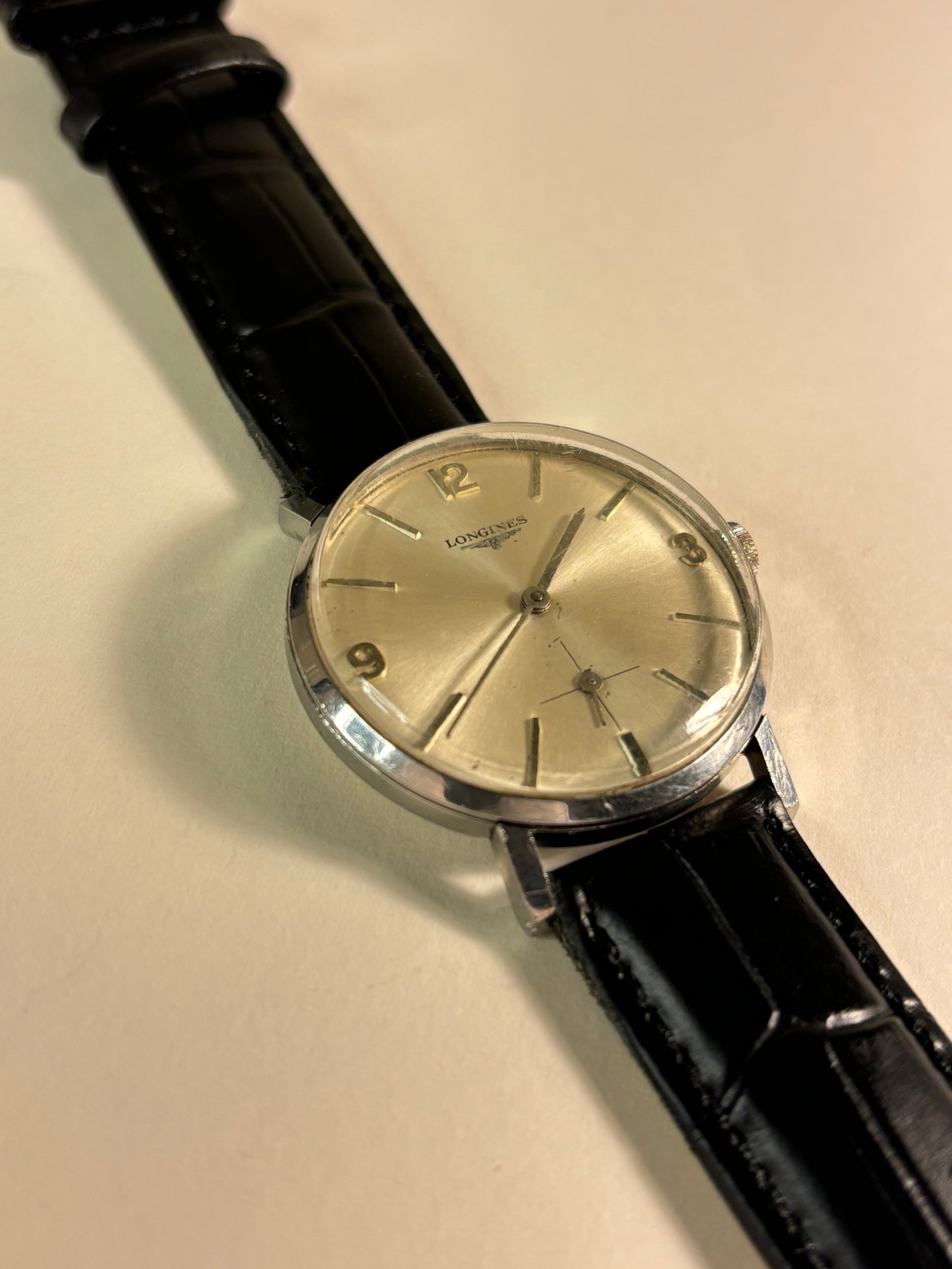 Longines Stainless Steel Sub-Seconds Manual Watch 30L