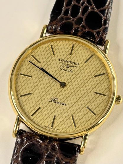 Authentic 1994 Longines vintage timekeeper excellent condition gold plated
