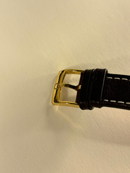 omega watch strap gold buckle of Omega De Ville 1979 Ref. 196.0207 vintage men’s quartz watch