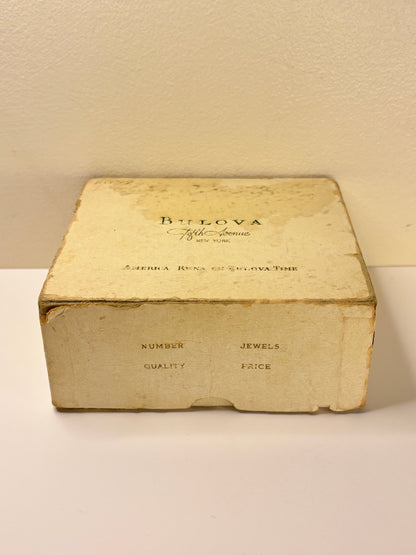 BULOVA Vintage 1950’s *+BOX&PAPERS* 10K Rolled Gold Men’s Manual Sub-Seconds Tank Watch - 10BM