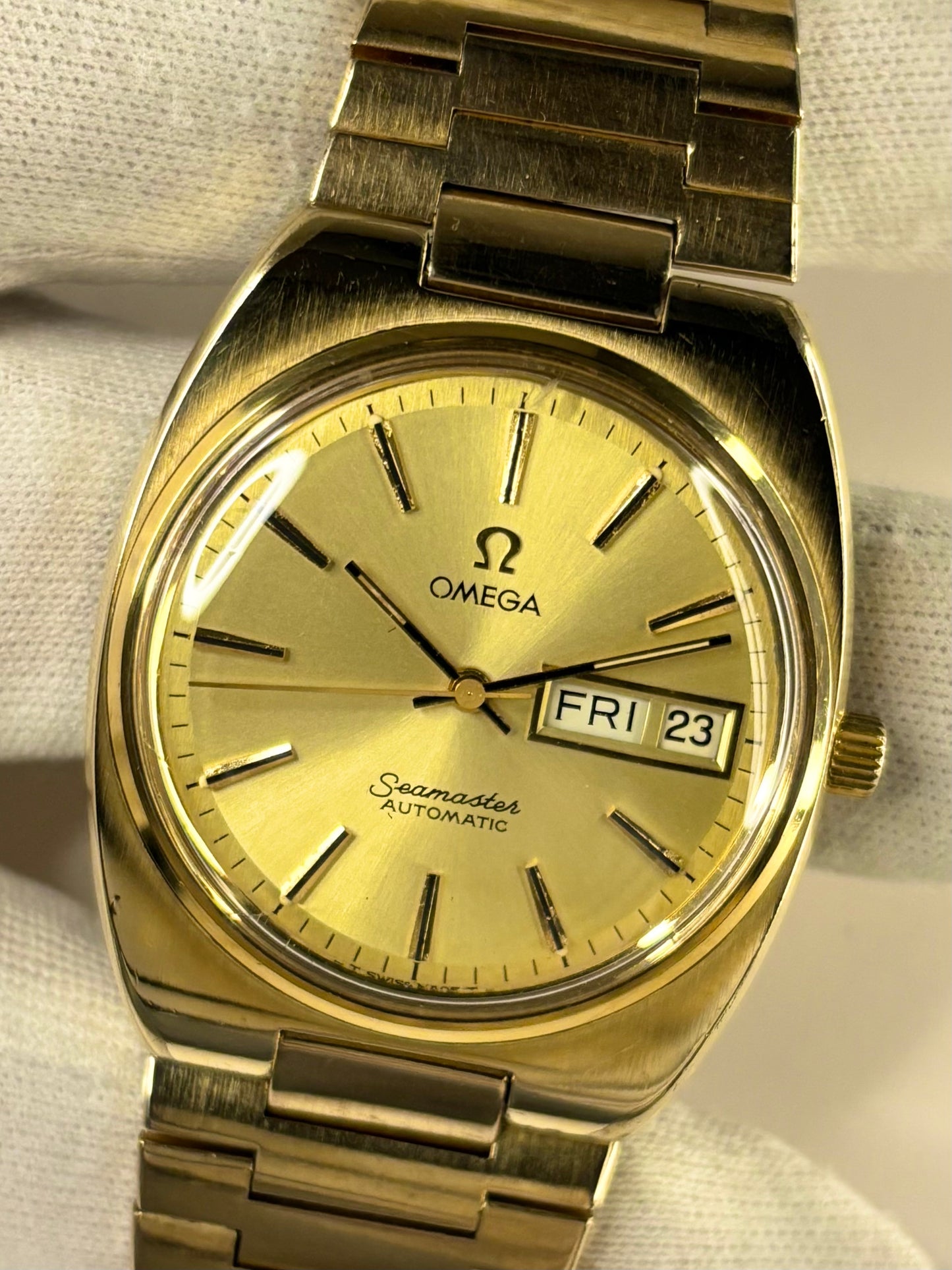 OMEGA Seamaster *+BOX* Vintage 1970’s Men’s Automatic Gold Watch - 166.0216
