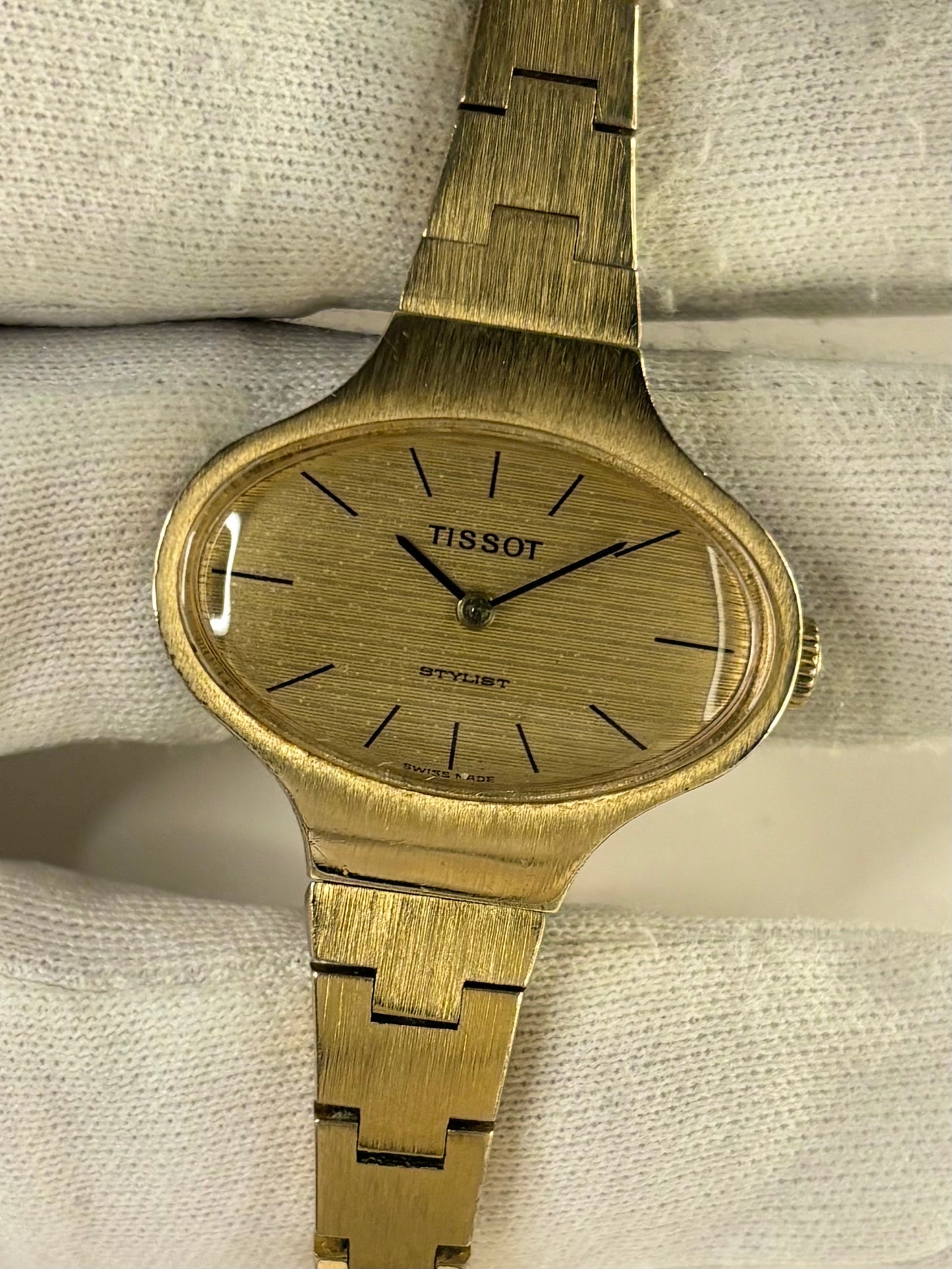 TISSOT Stylist Ladies *+BOX* Vintage 1970’s Manual Gold Watch